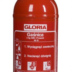 Gaśnica proszkowa GLORIA 2 kg - PD2 GA